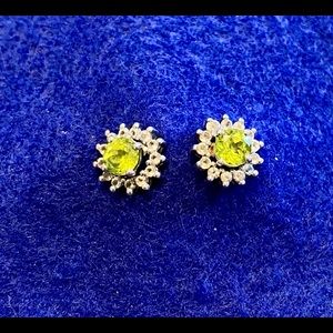 peridot earrings